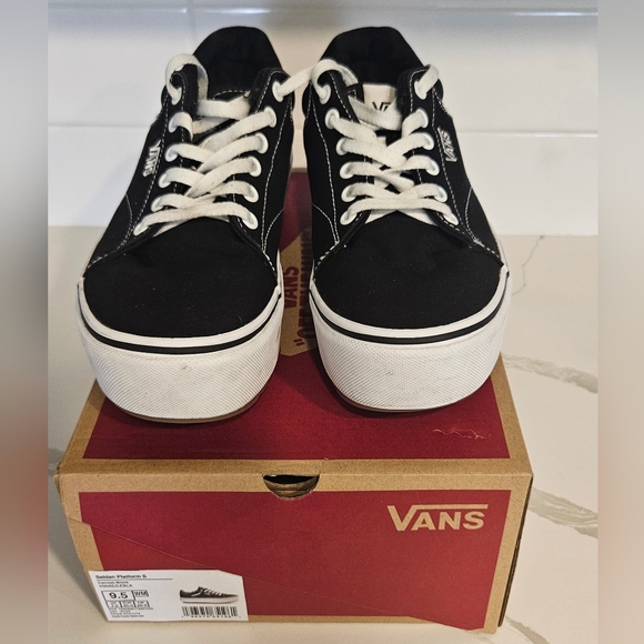 Vans Shoes - Vans Seldon Platform S Black Canvas Sneakers